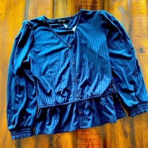NWT Aqua Blue Cotton Shirt